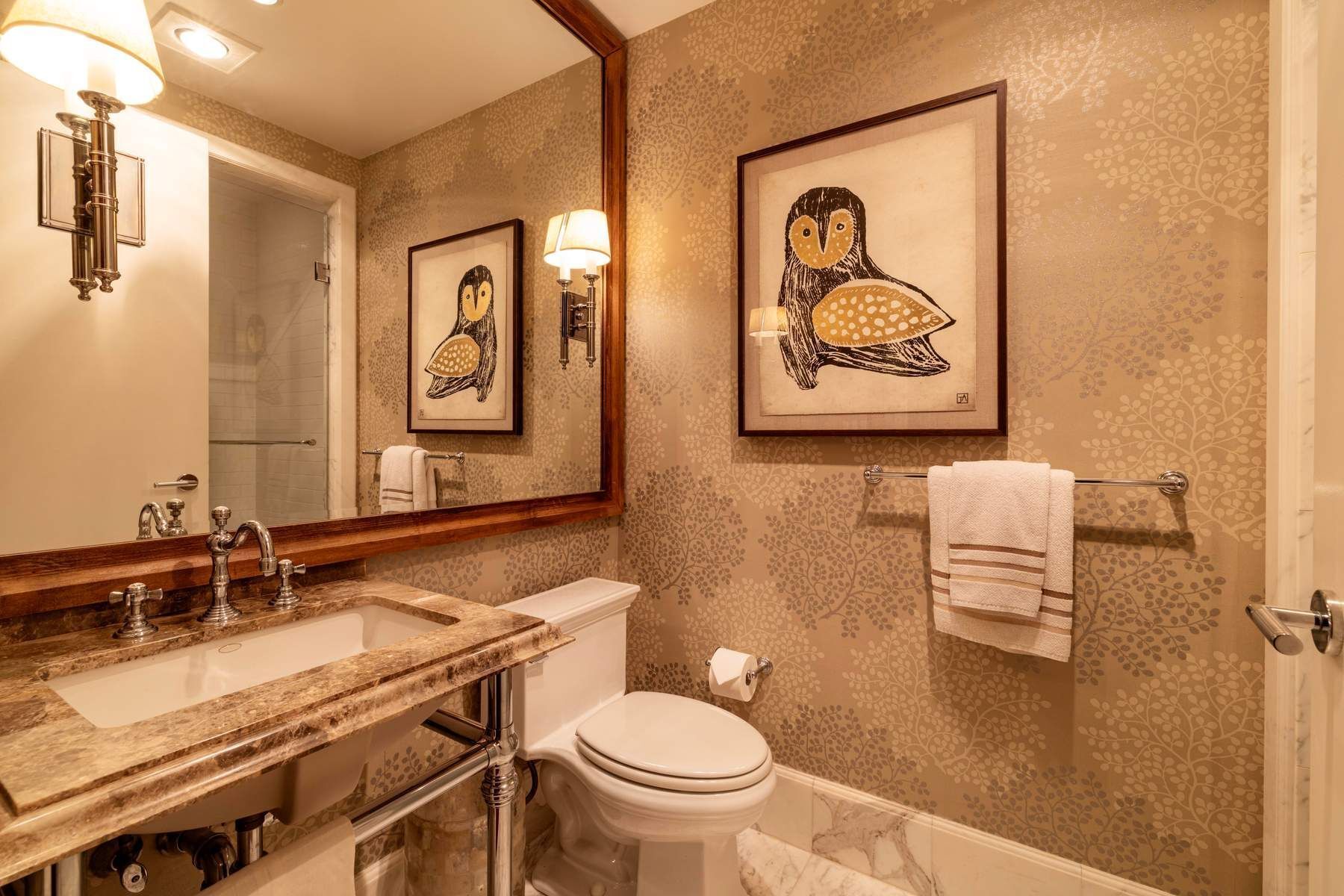 43 West 64th Street, Unit 4B Manhattan, NY 10023 - Photo 12 of 15 a bathroom with a sink and a mirror