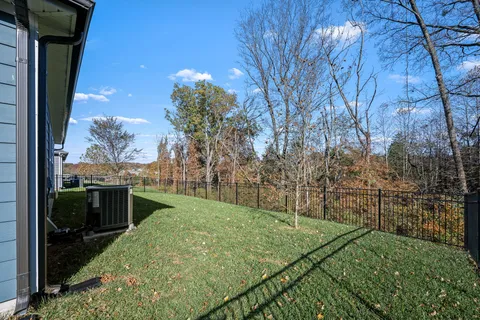 a view of yard with green space