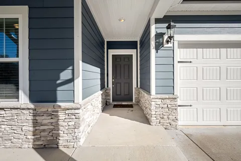 a view of front door of house