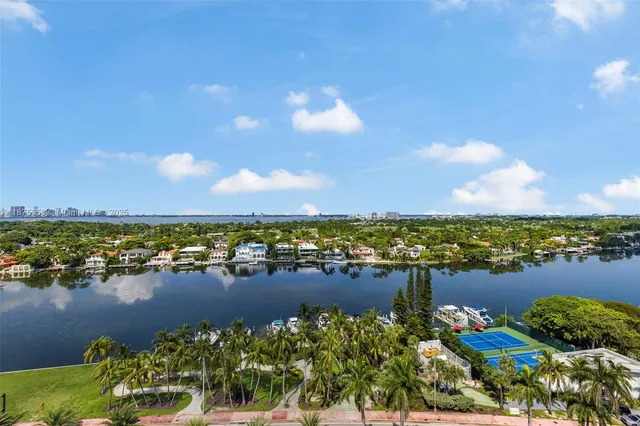a view of a city and lake view
