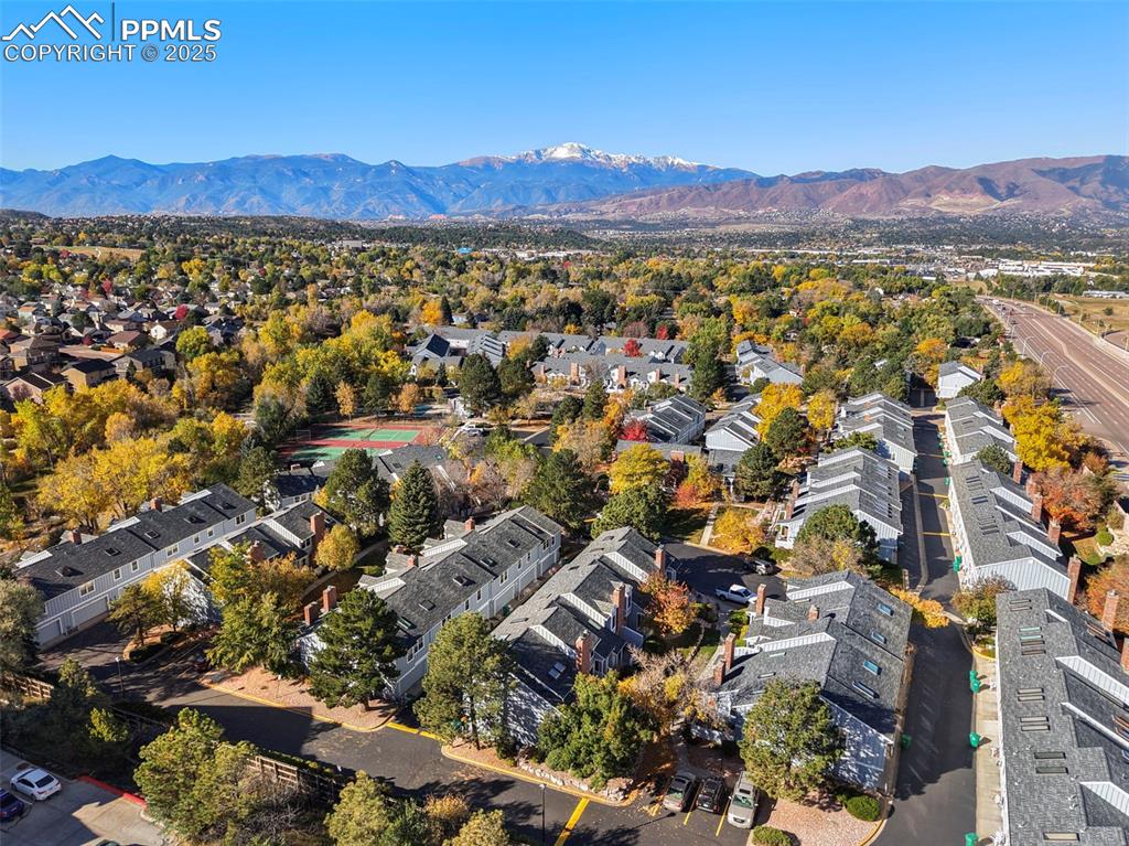 2575 Hatch Circle Colorado Springs, CO 80918 - Photo 28 of 39 an aerial view of a city with lots of residential buildings