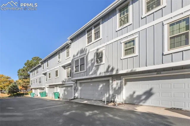 a front view of a building