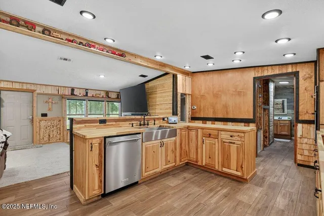 a view of room with furniture and storage