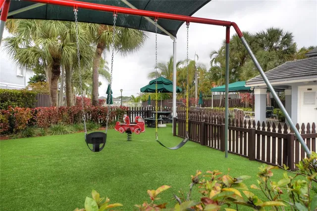 a view of yard from deck