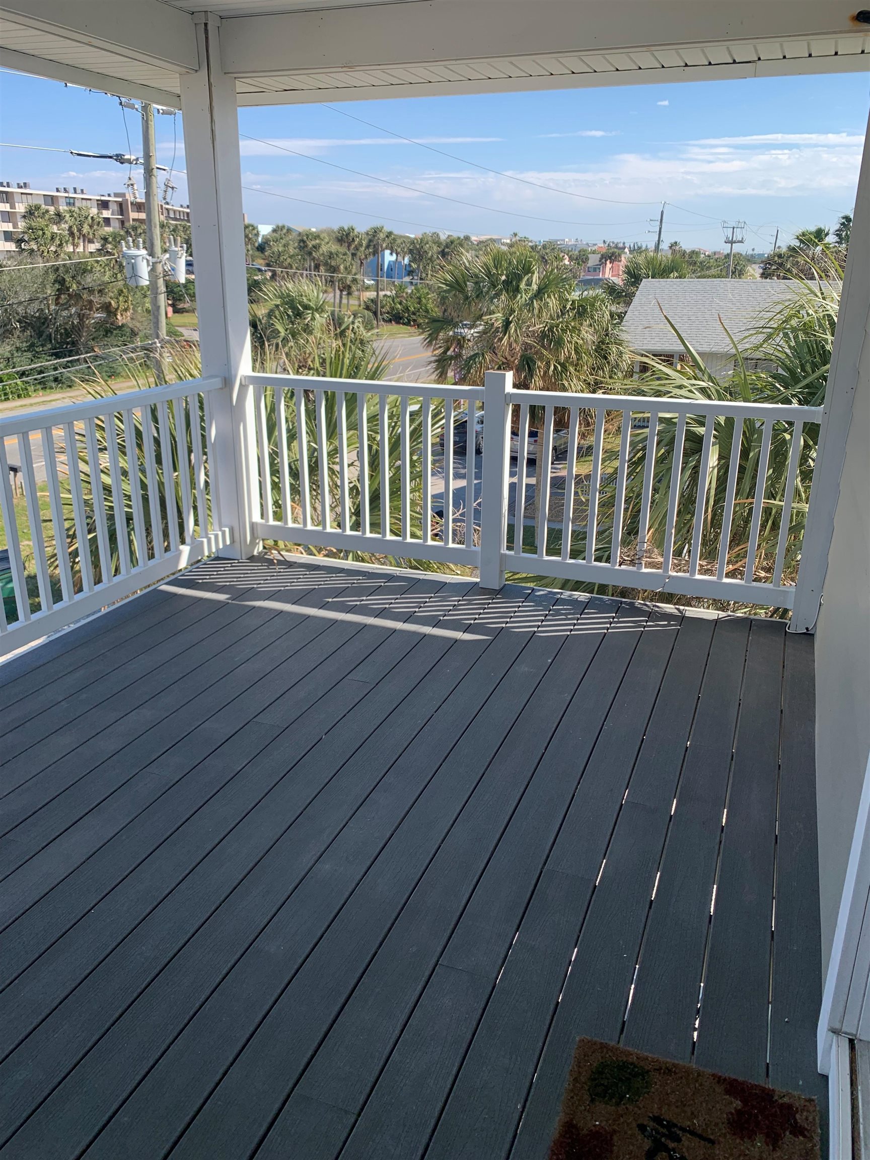 6225 A1A South, Unit D St. Augustine, FL 32080 - Photo 9 of 11 a view of balcony with wooden floor