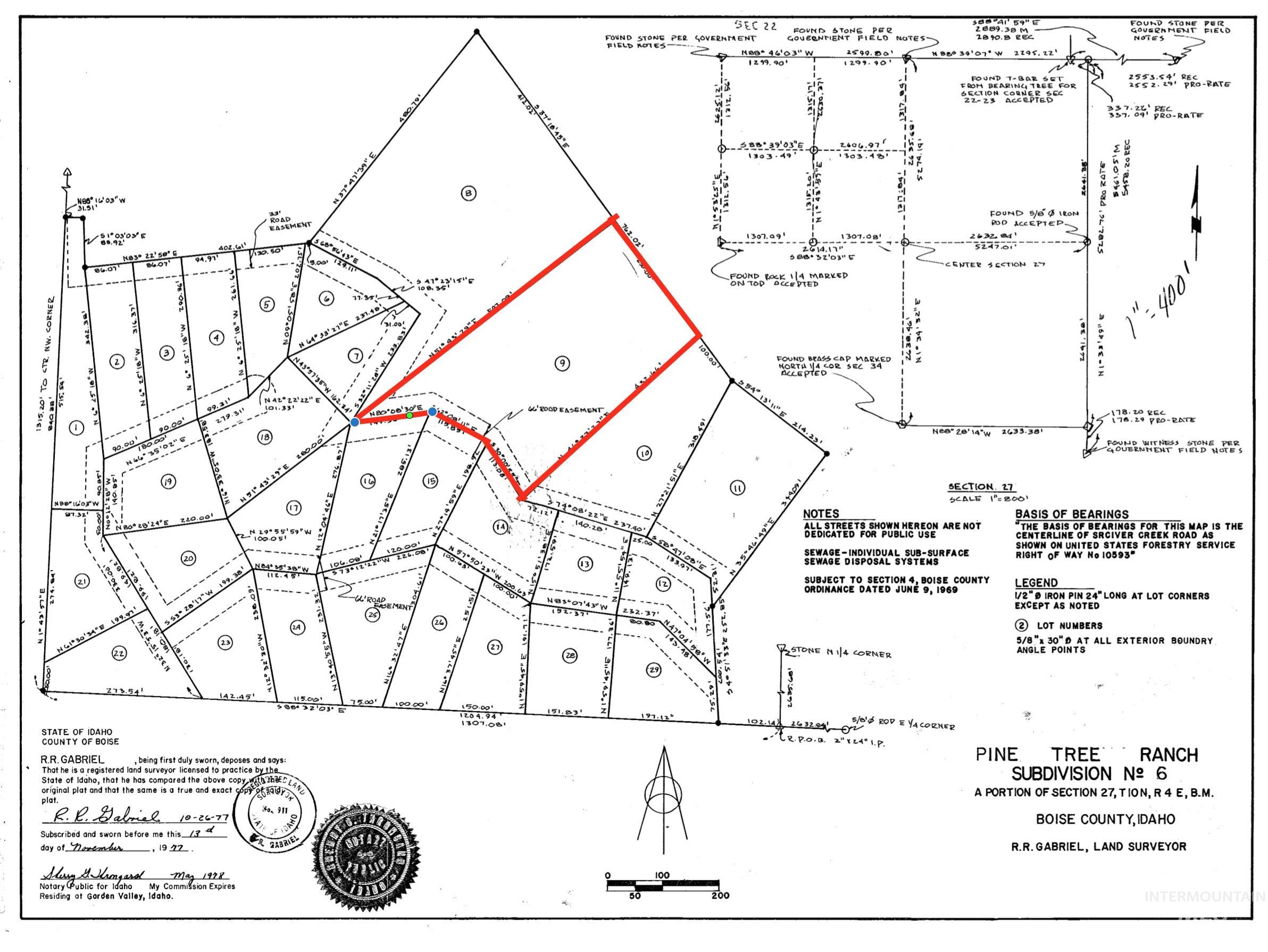 27 Pine Tree Ranch Garden Valley, ID 83622 - Photo 3 of 14 Map showing property plat