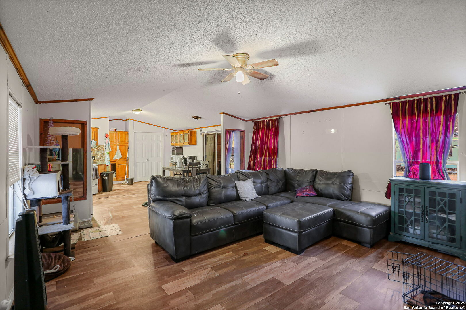 12925 Luckey Road Atascosa, TX 78002 - Photo 26 of 50 a living room with furniture a fireplace and a window
