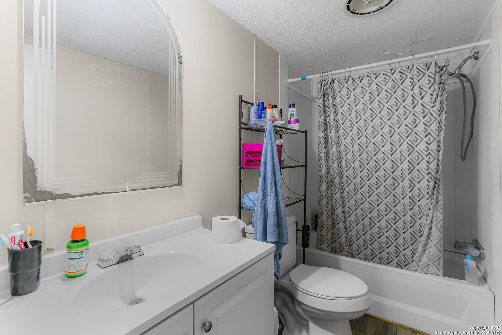 12925 Luckey Road Atascosa, TX 78002 - Photo 37 of 50 a bathroom with a sink toilet and shower