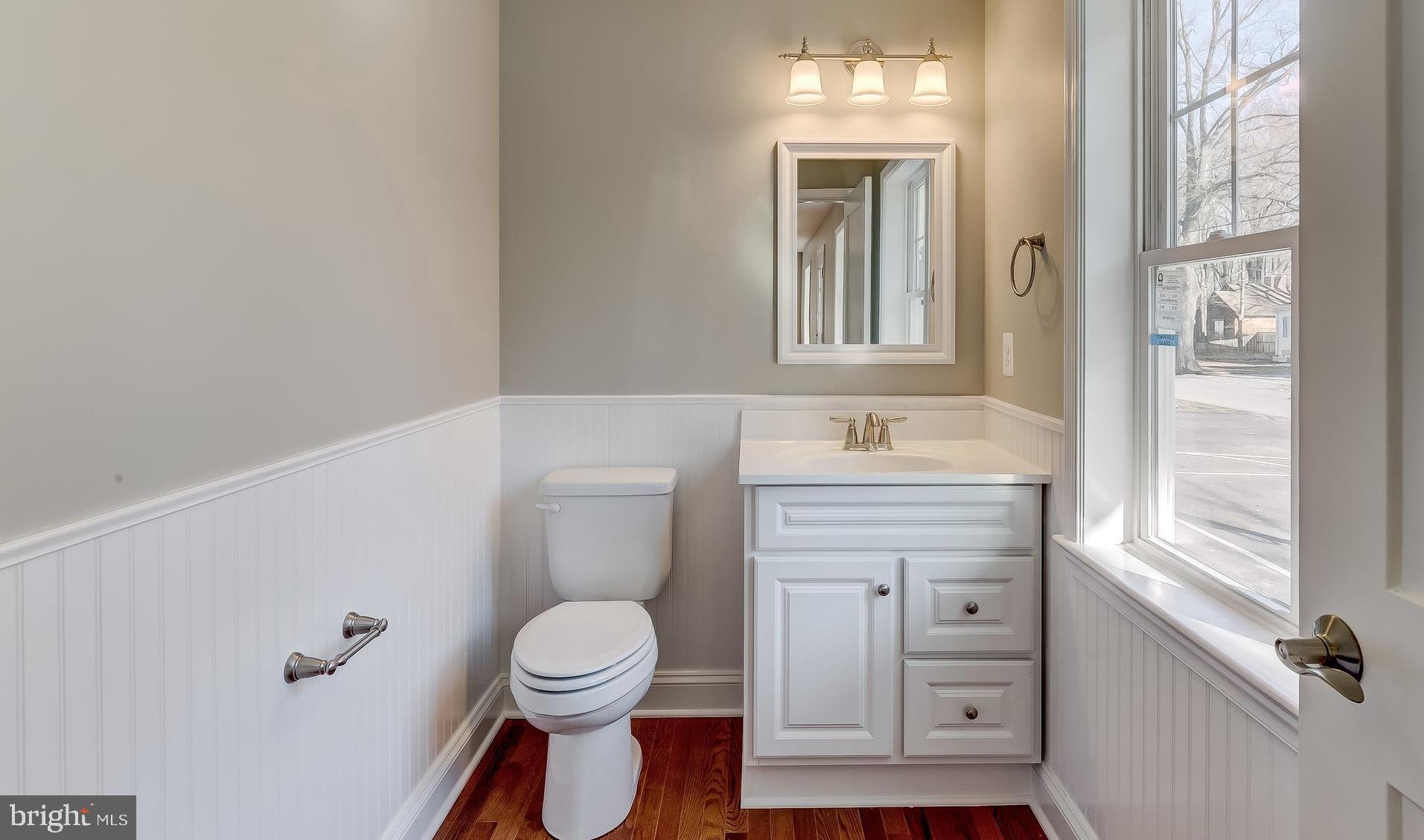 First floor half bath