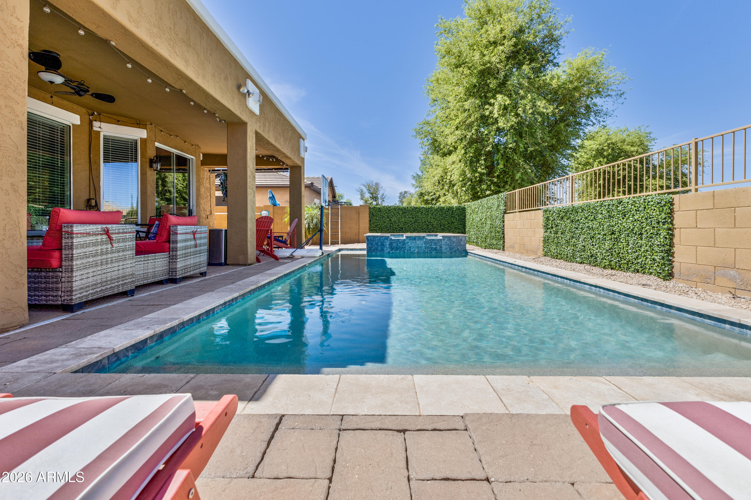 3256 East Geronimo Court Gilbert, AZ 85295 - Photo 12 of 53 a view of outdoor space deck kitchen and outdoor seating