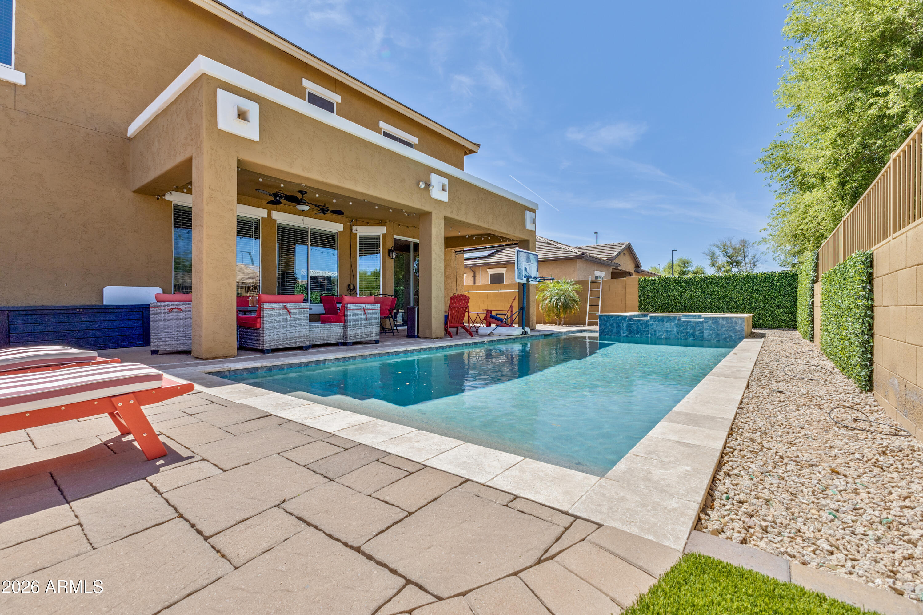 3256 East Geronimo Court Gilbert, AZ 85295 - Photo 15 of 53 Geronimo rear of house & pool view