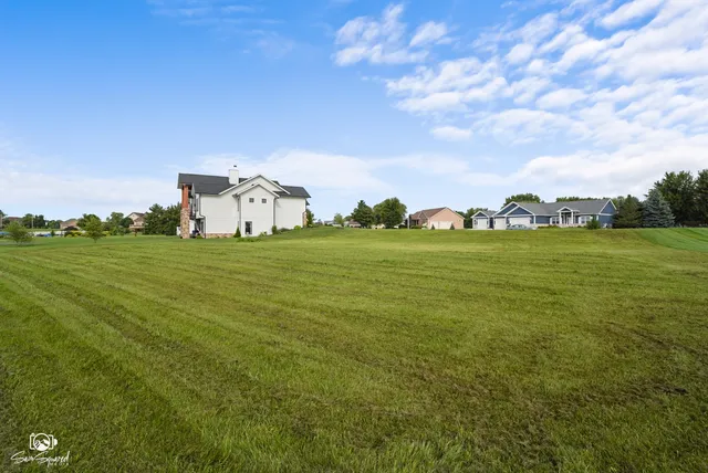 a view of a lake with a city view