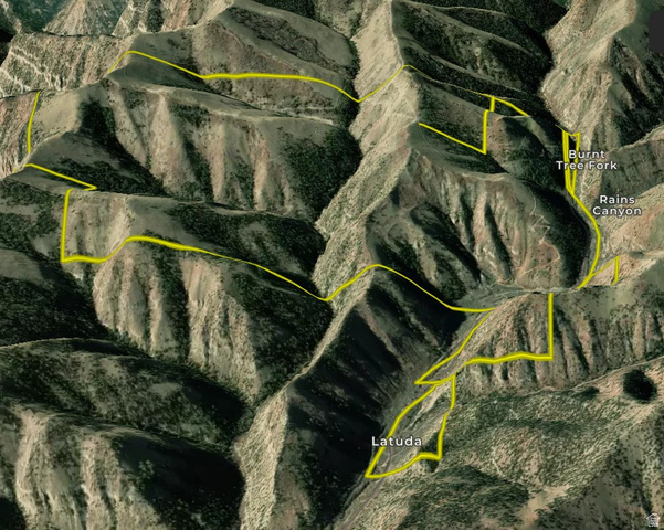 7500 Spring Canyon Road Helper, UT 84526 - Photo 70 of 83 Map of property location with property boundaries highlighted