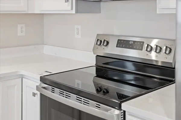 a close view of stove top oven