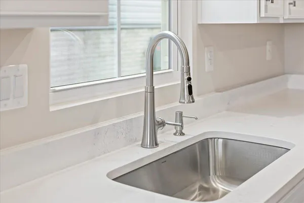 a close view of sink