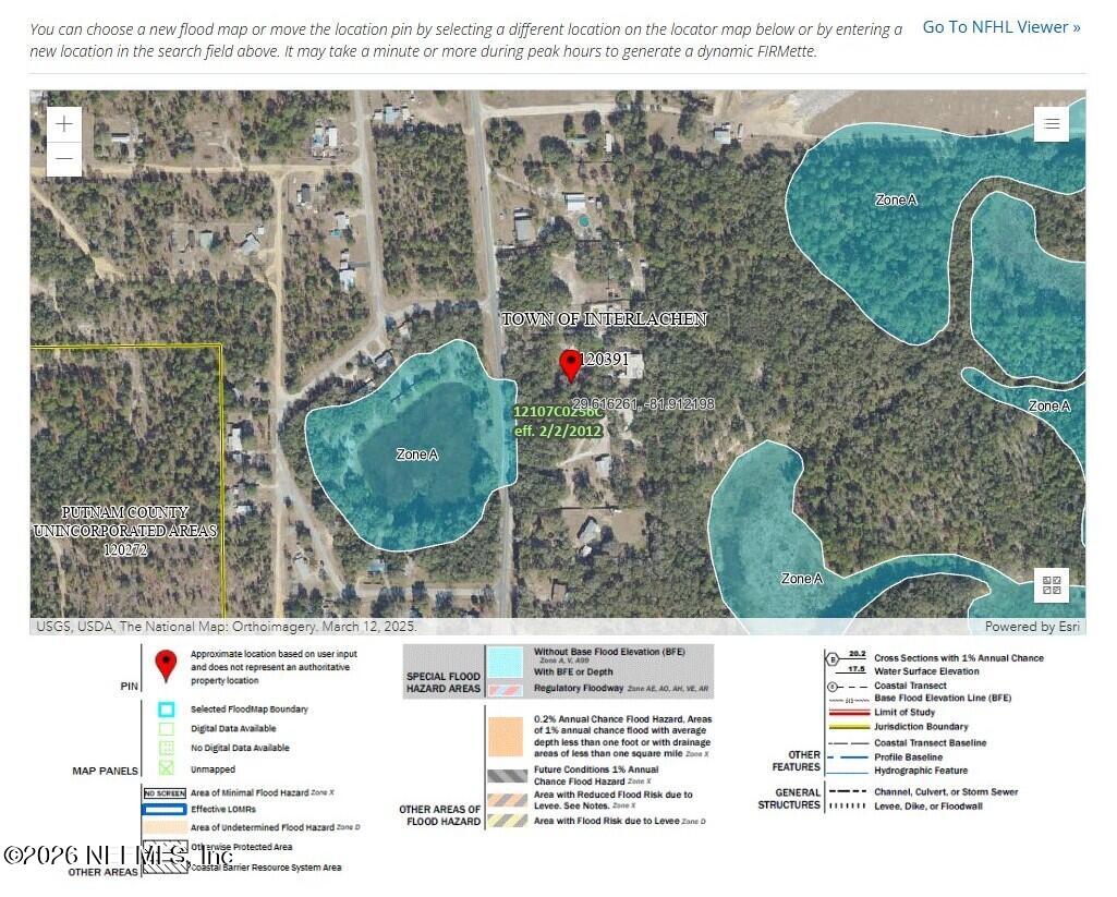 160 Keuka Road Interlachen, FL 32148 - Photo 50 of 51 160 Keuka Rd (FEMA Flood Zone Map)