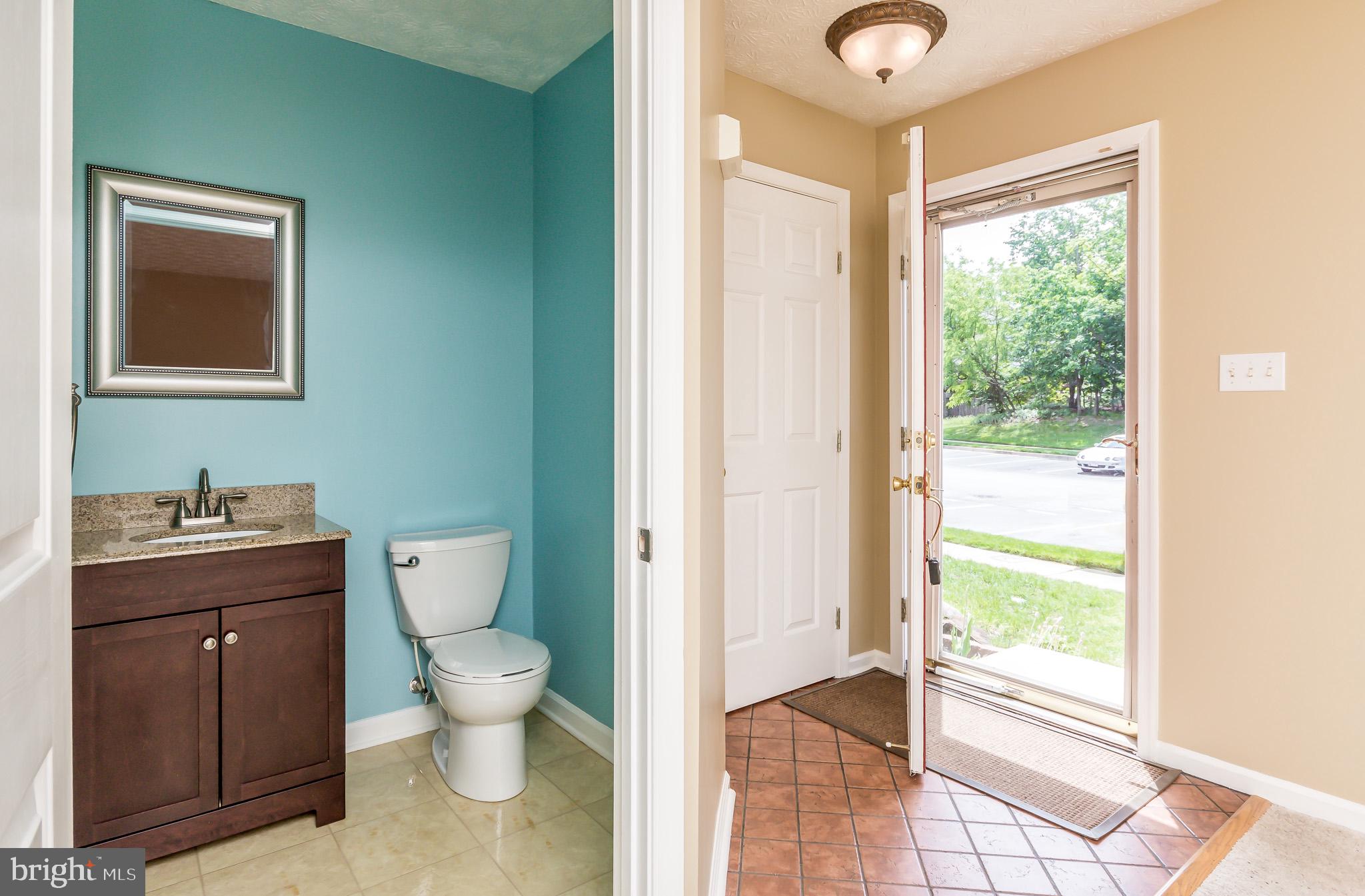 Powder room on main level