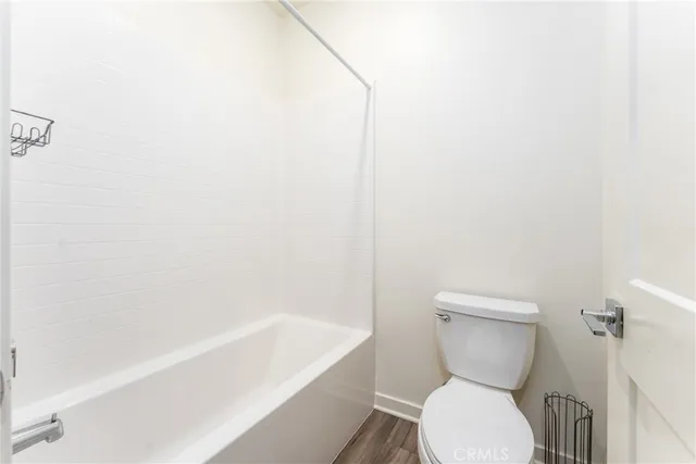 a view of a room with rack on the wall