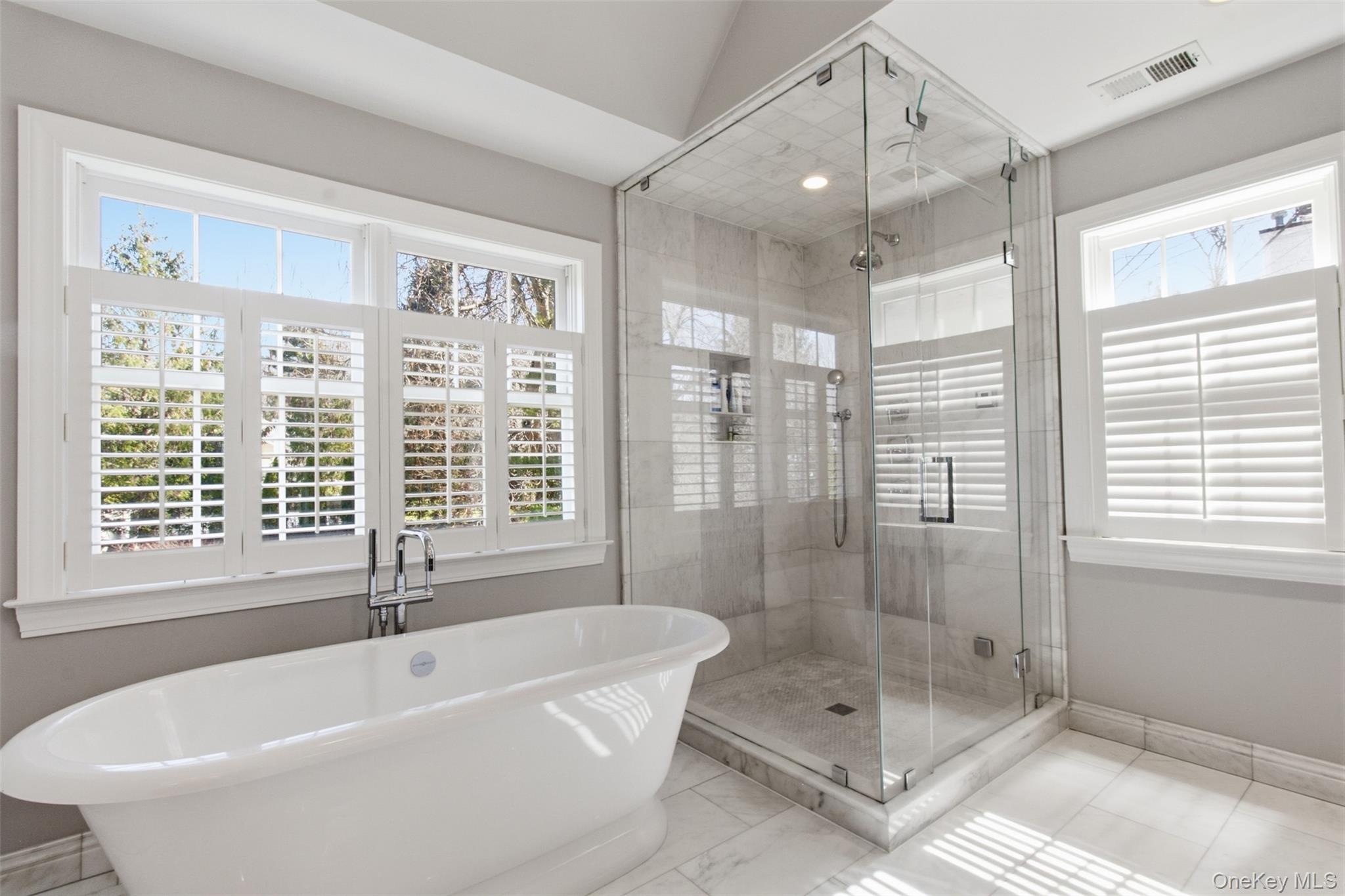 4 Johnson Place Rye, NY 10580 - Photo 28 of 44 Spa bath with a soaking tub, steam shower and double vanities