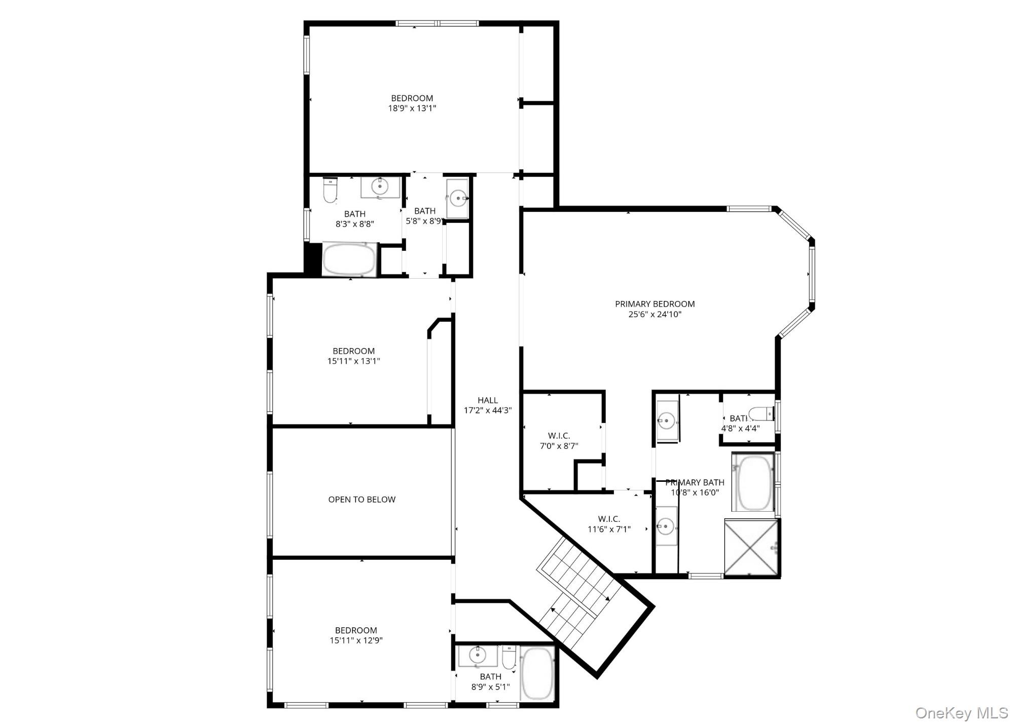 4 Johnson Place Rye, NY 10580 - Photo 42 of 44 Upper level floor plan