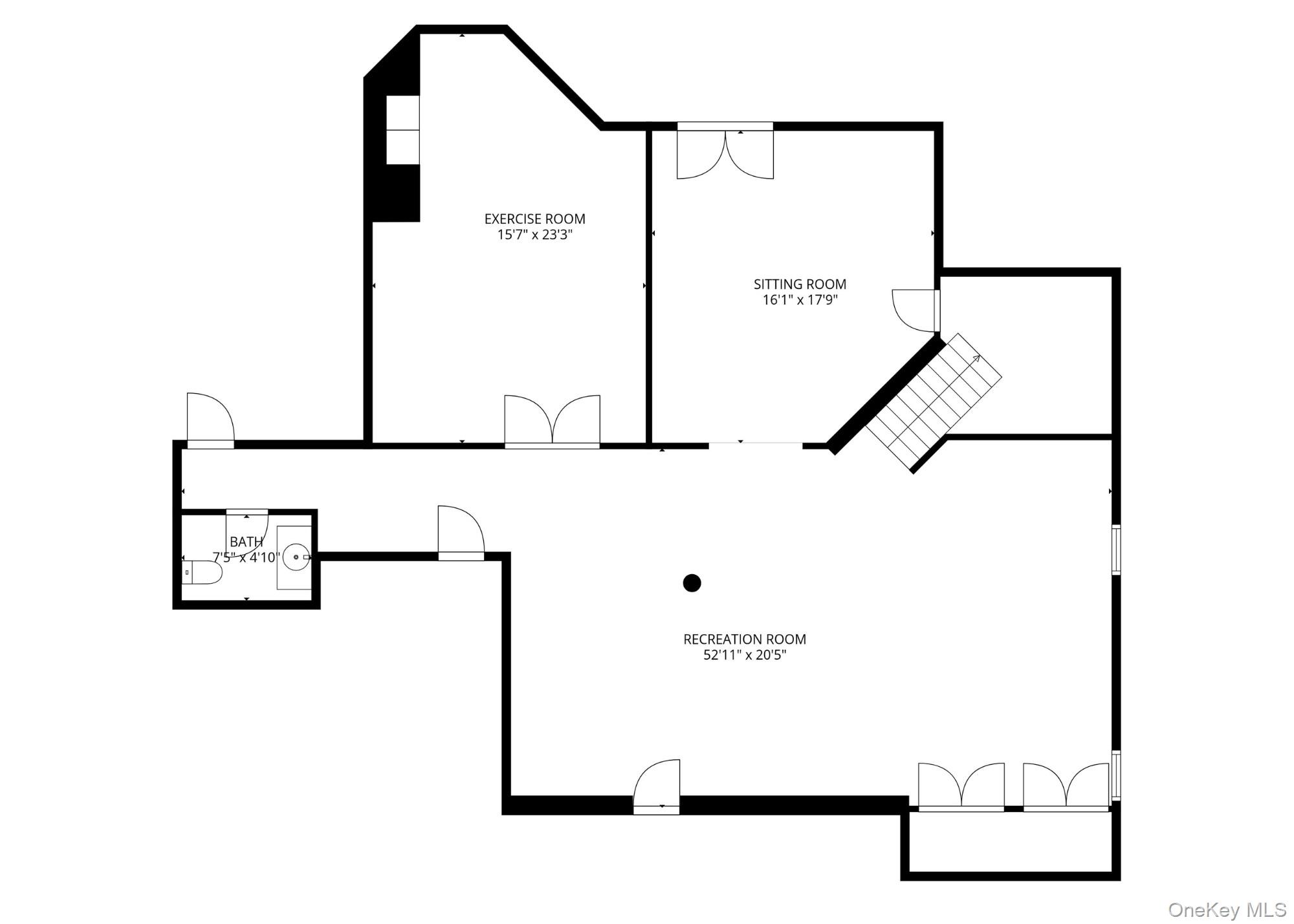 4 Johnson Place Rye, NY 10580 - Photo 43 of 44 Lower level floor plan
