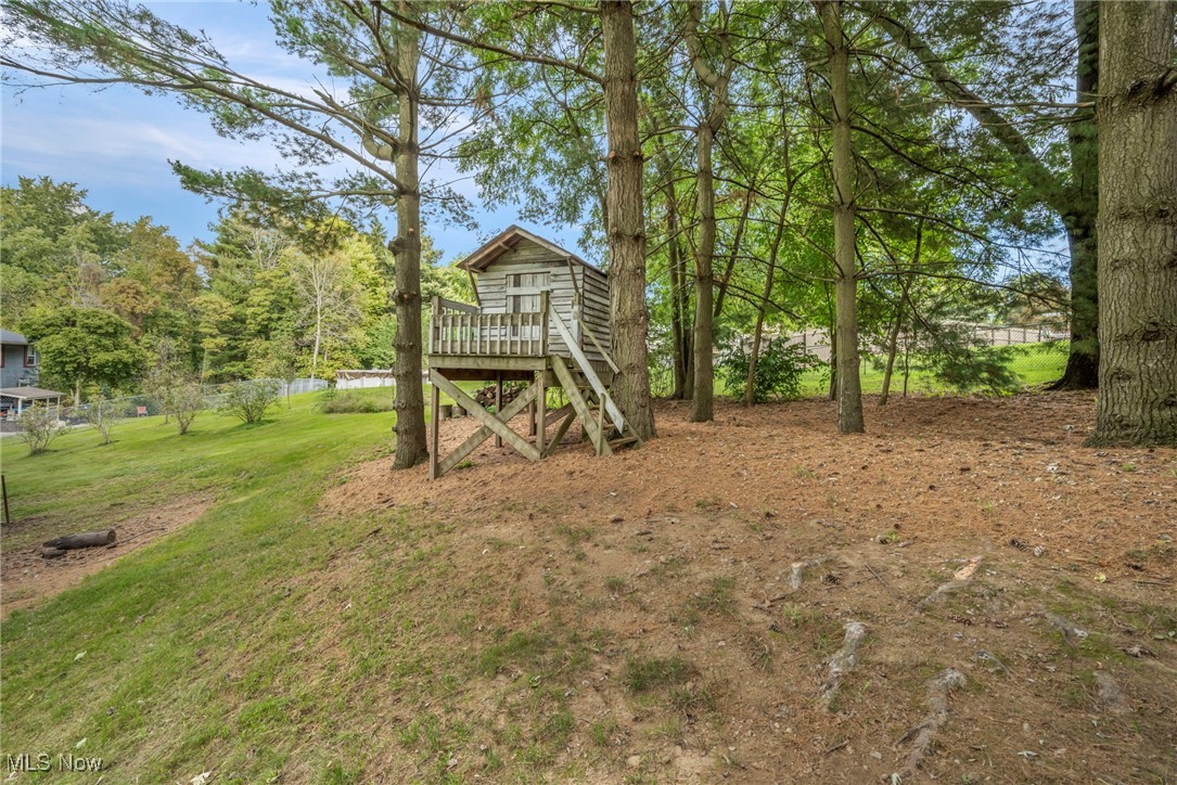 8866 Timberlink Road Northwest Canal Fulton, OH 44614 - Photo 44 of 45 back yard with treehouse
