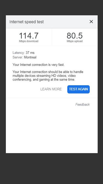 1145 River Road Hiram, ME 04041 - Photo 43 of 49 screenshot of internet speed