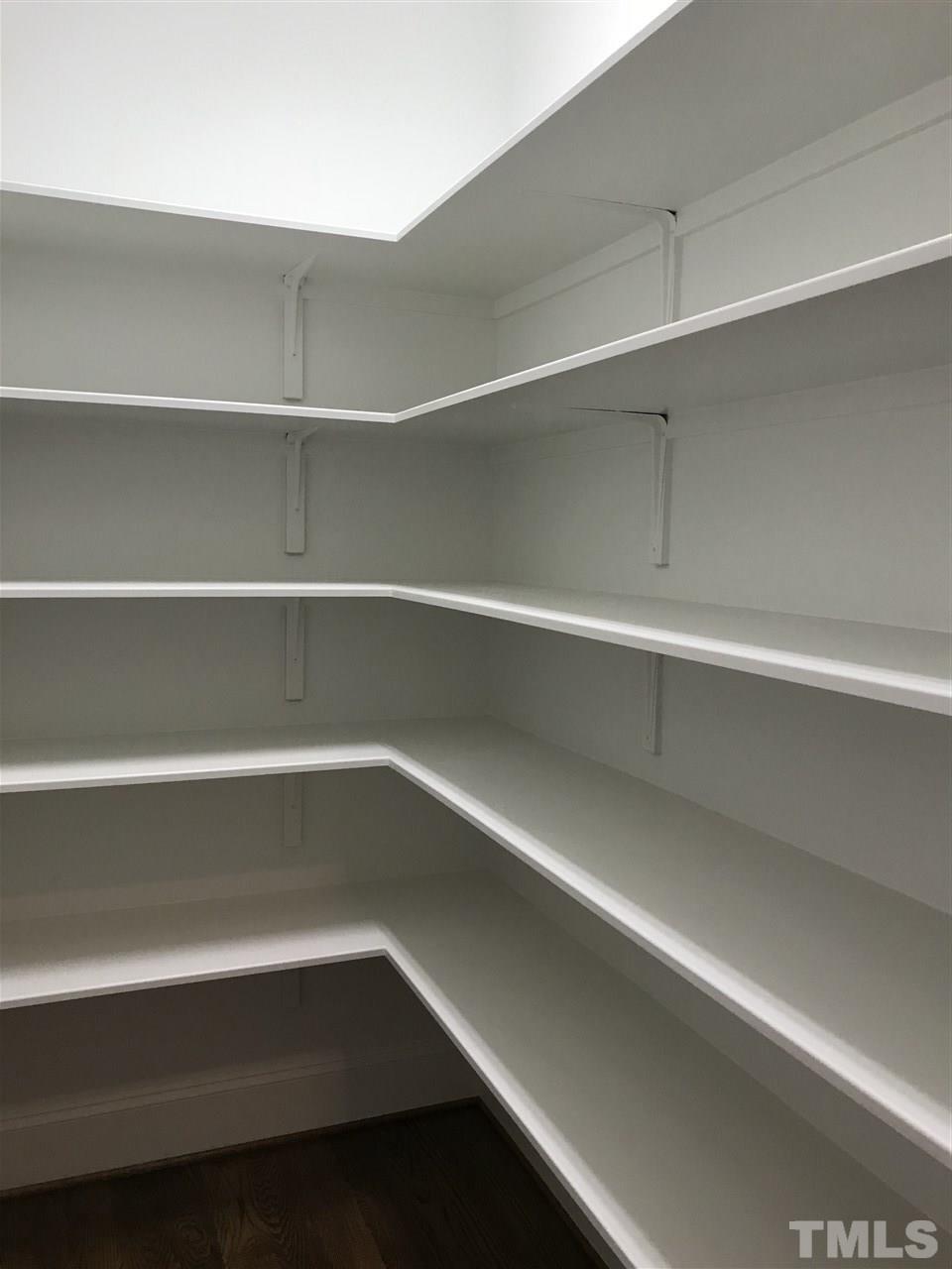 8707 Duckview Court Raleigh, NC 27613 - Photo 22 of 25 a view of walk in closet with empty racks