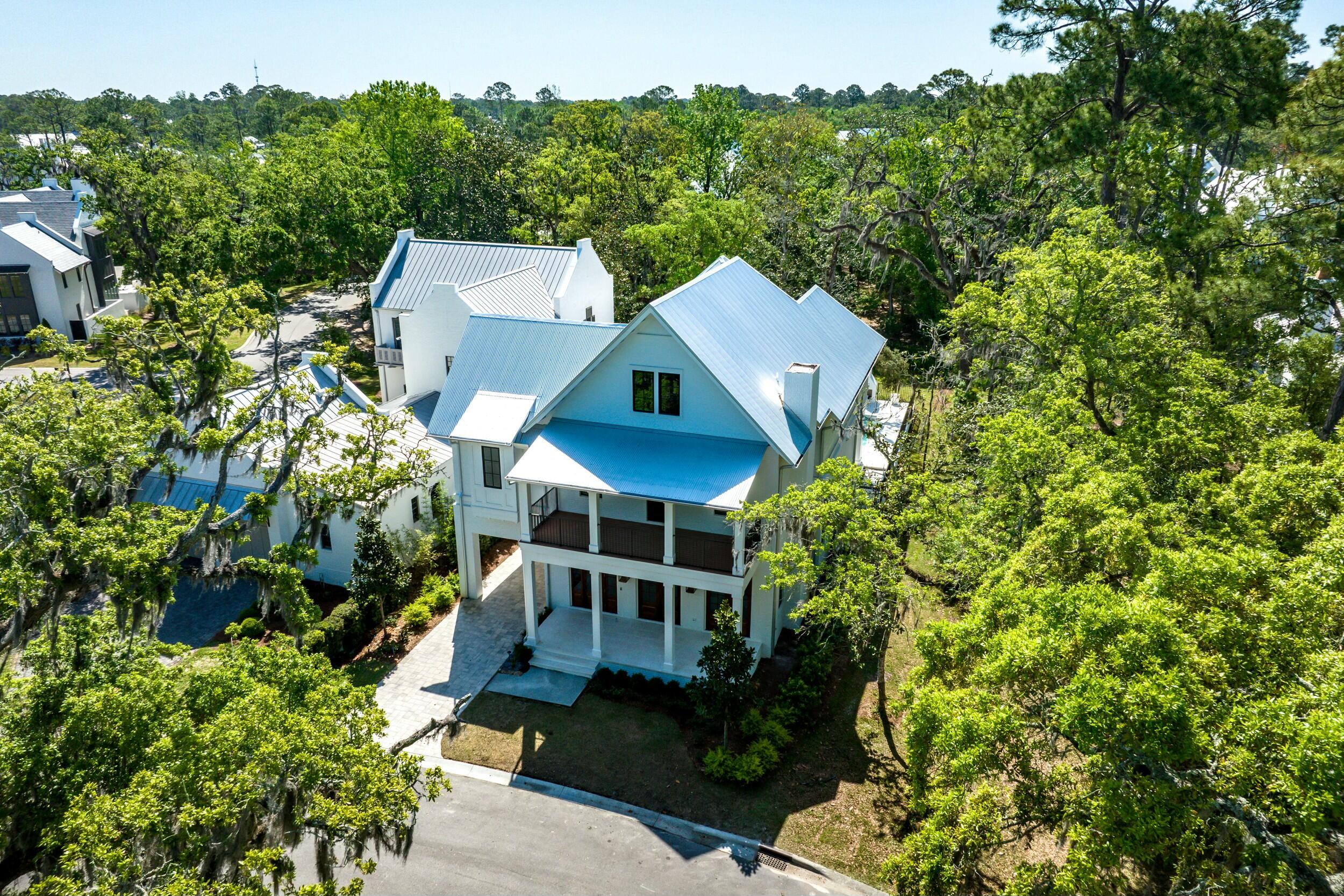 13 Tyler Drive Santa Rosa Beach, FL 32459 - Photo 75 of 78 an aerial view of a house with a yard basket ball court and outdoor seating
