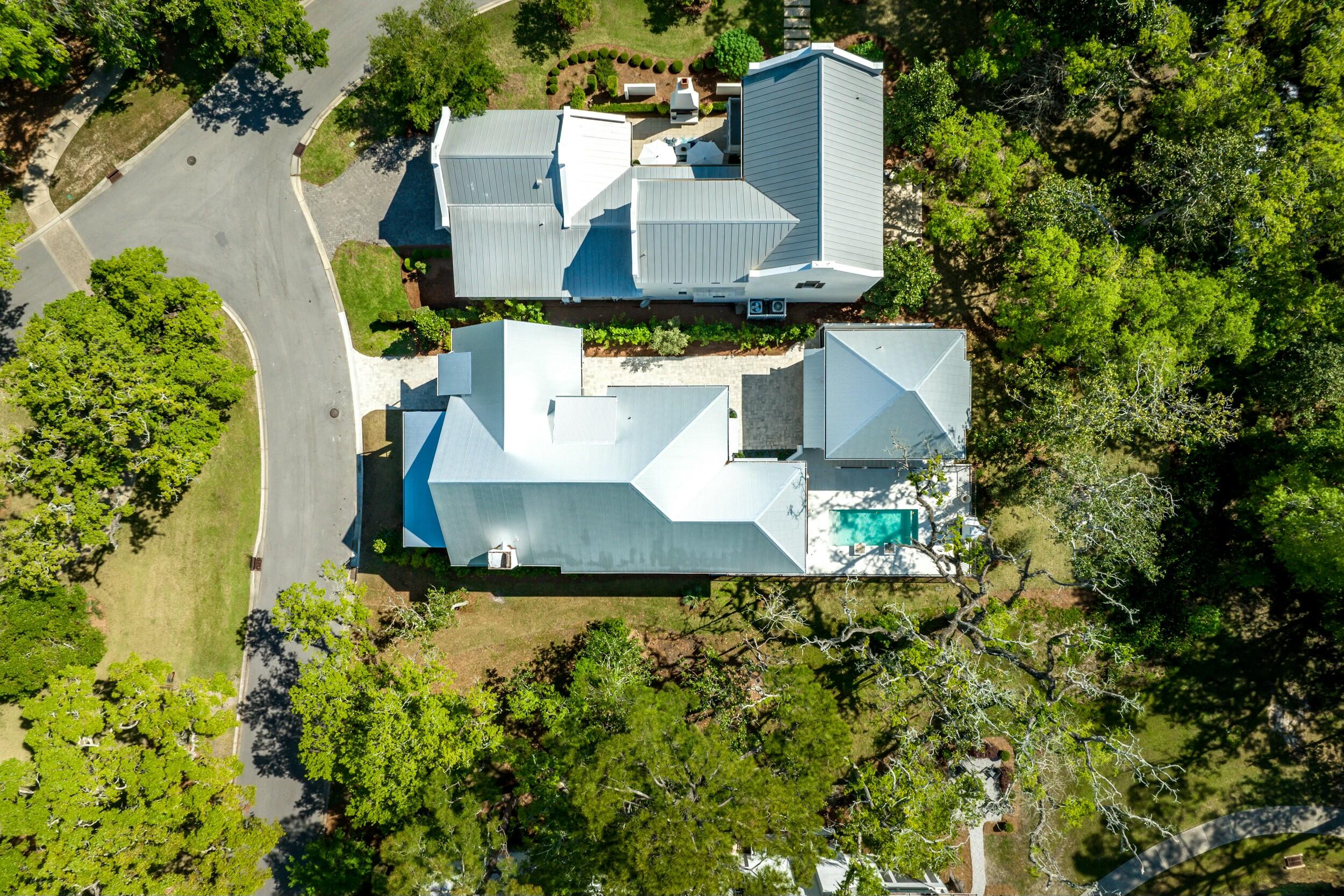 13 Tyler Drive Santa Rosa Beach, FL 32459 - Photo 76 of 78 an aerial view of a house with a yard and trees