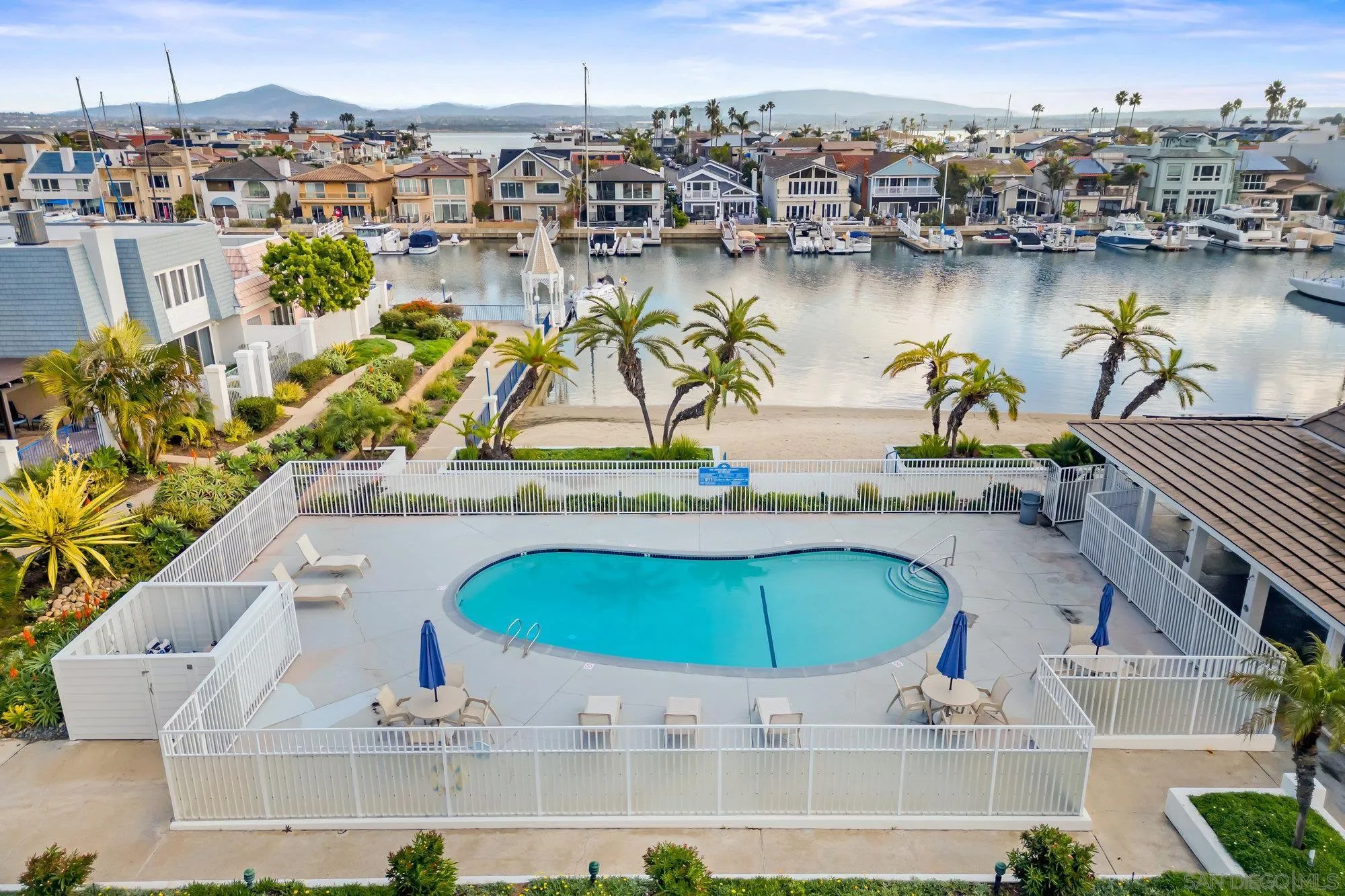 86 Half Moon Bend Coronado, CA 92118 - Photo 39 of 47 an aerial view of a house with a lake view