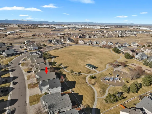 an aerial view of a city