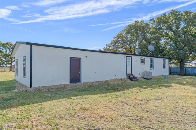a backyard of a house