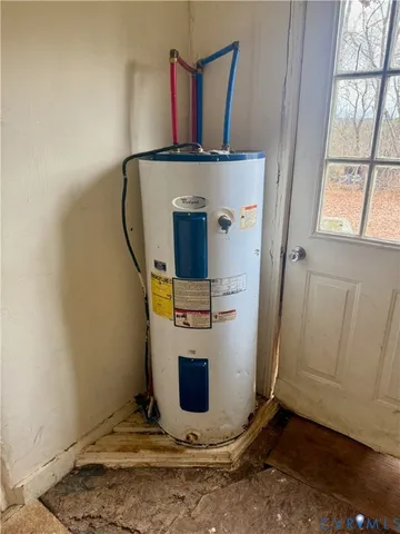 a view of a balcony with wooden floor