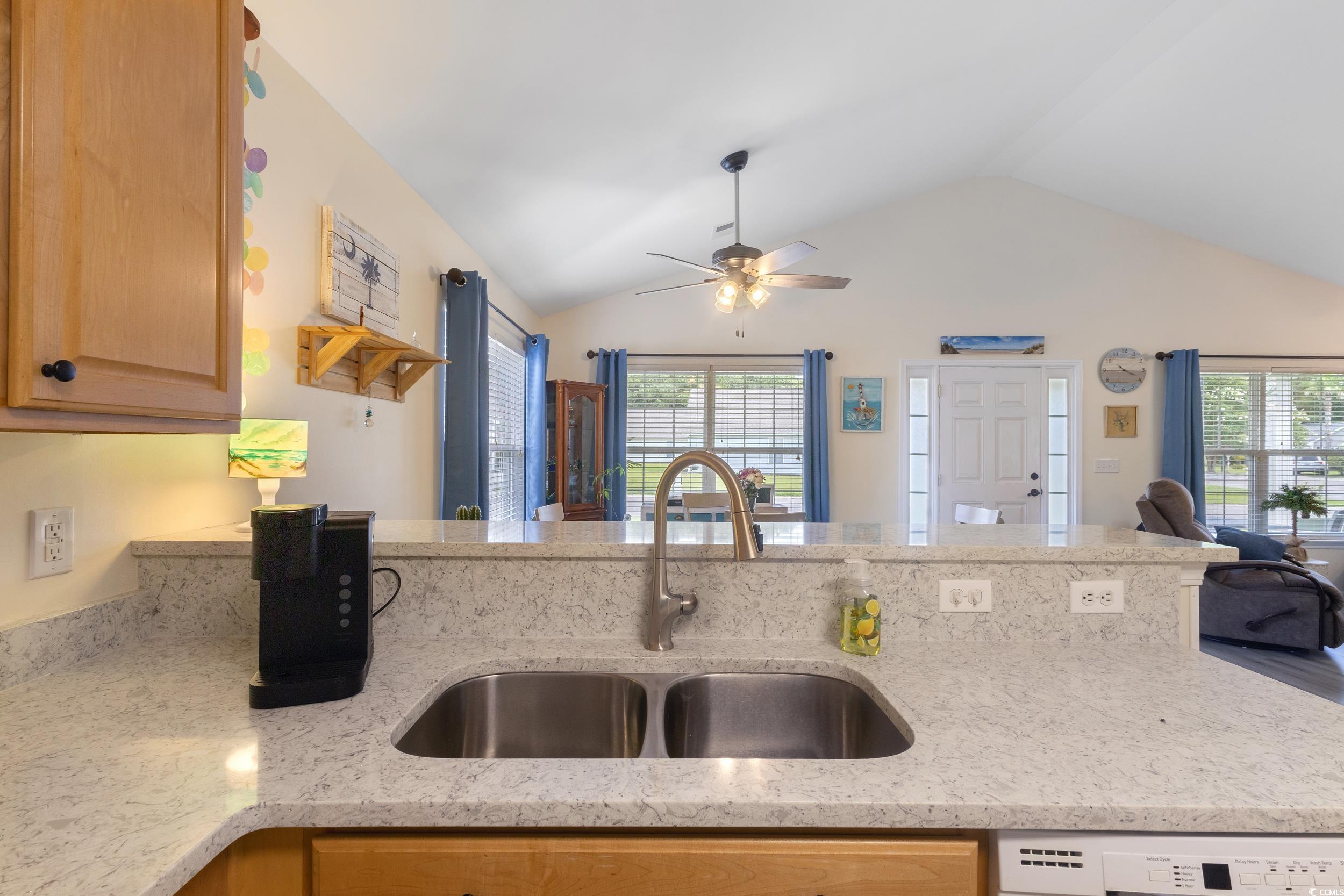 283 Whitchurch Street Murrells Inlet, SC 29576 - Photo 40 of 40 Kitchen with open floor plan, vaulted ceiling, dis