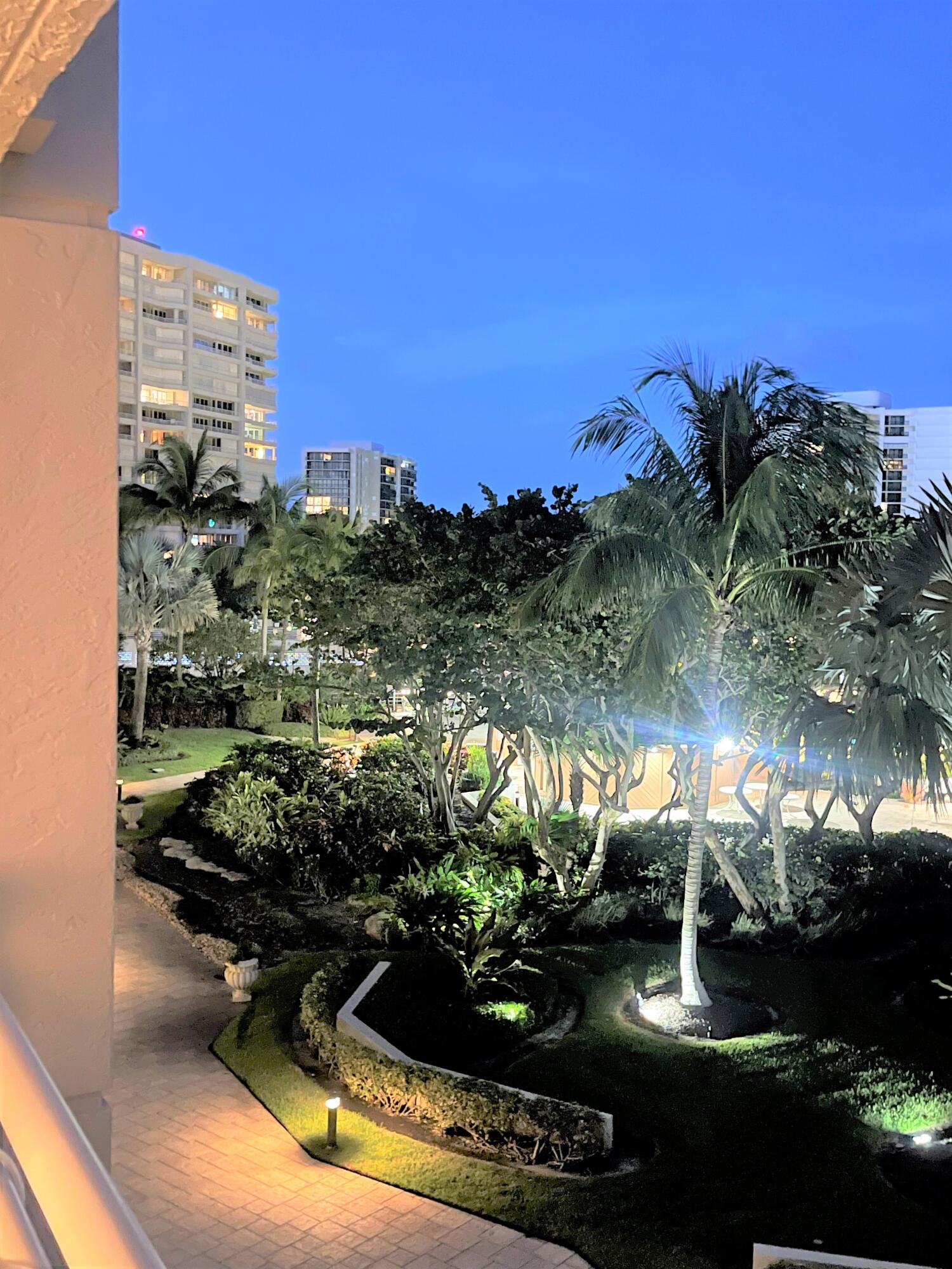 4101 North Ocean Boulevard, Unit 308 Boca Raton, FL 33431 - Photo 37 of 43 vew from balcony evening