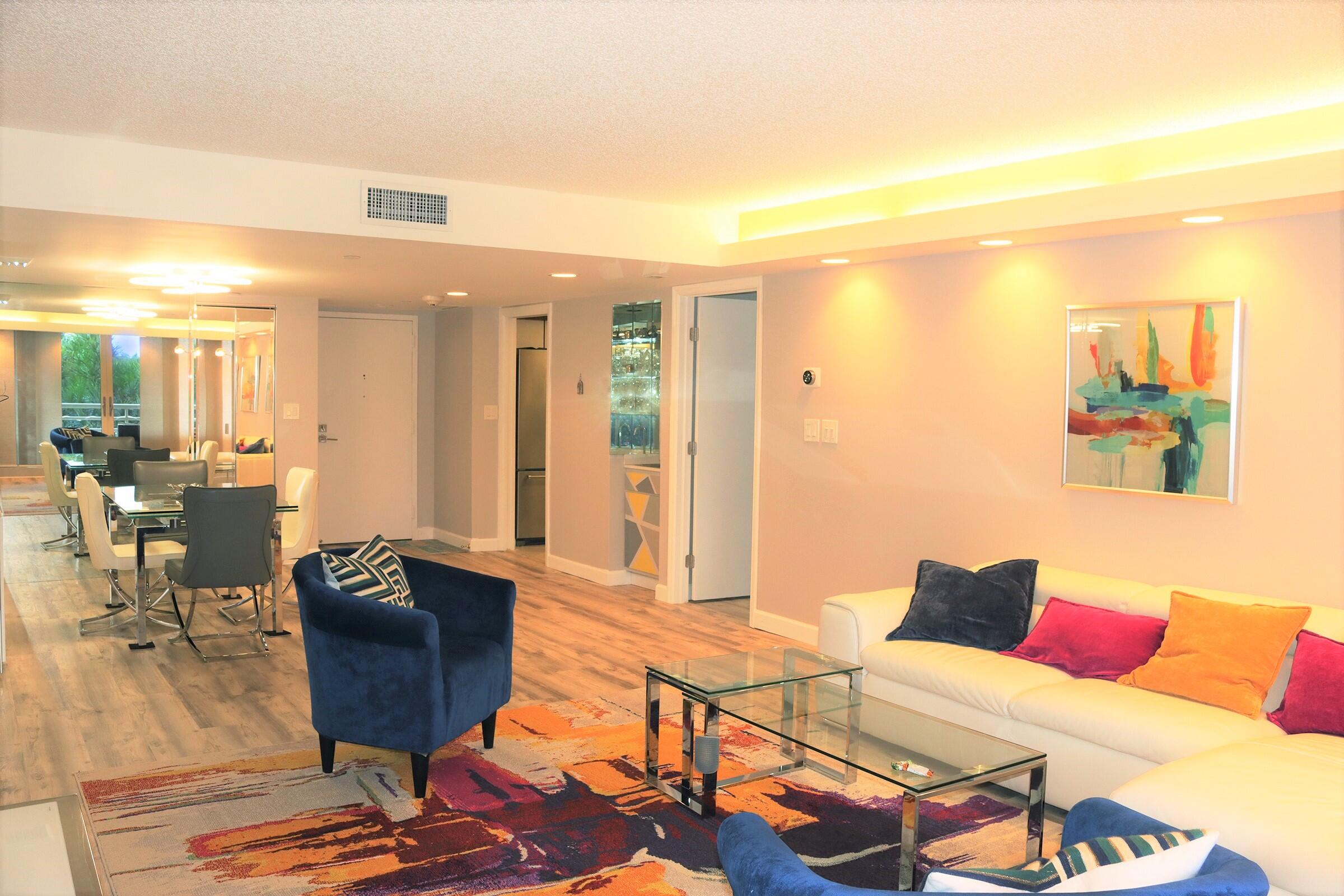 4101 North Ocean Boulevard, Unit 308 Boca Raton, FL 33431 - Photo 8 of 43 Living room towards entrance.