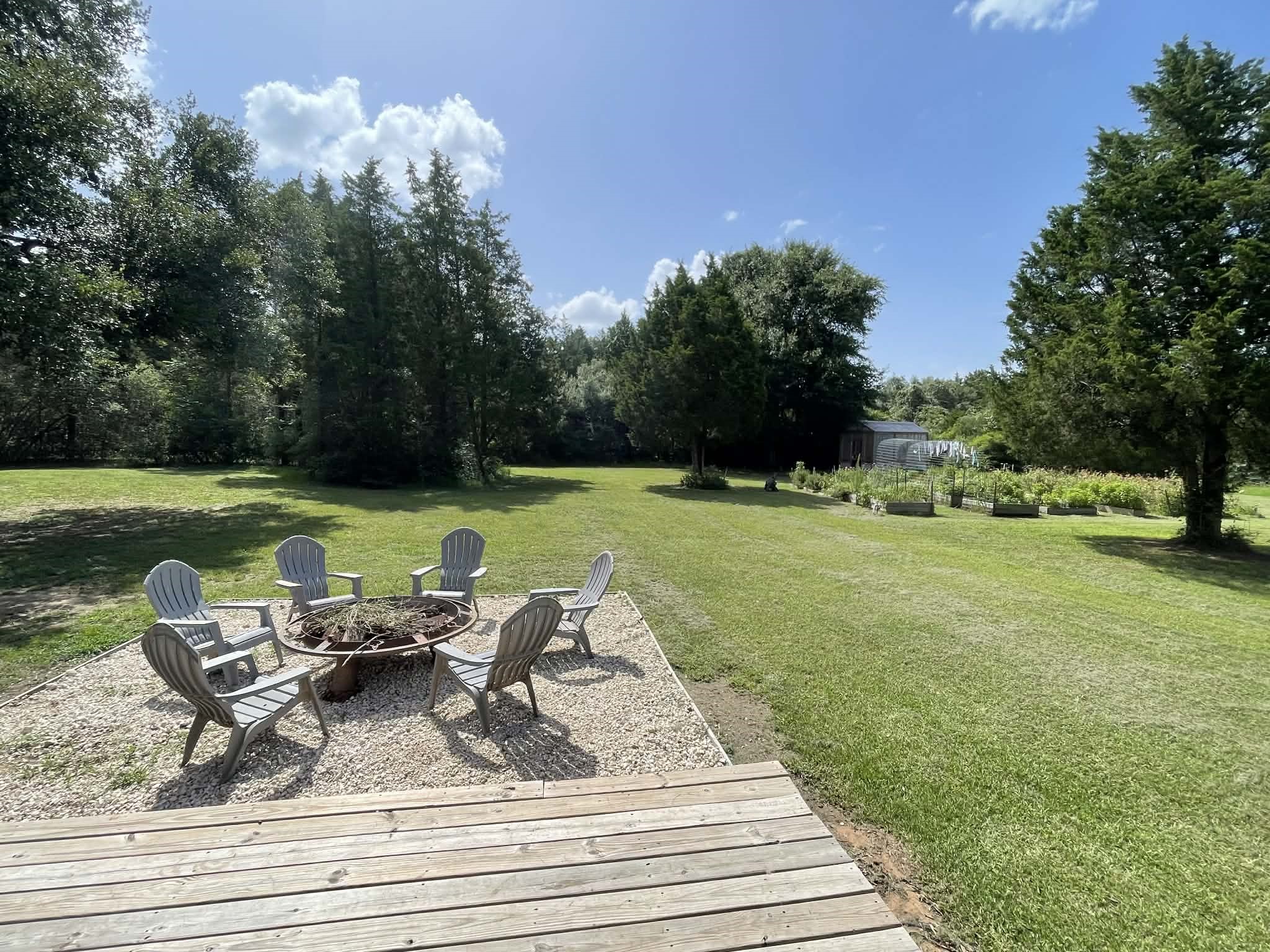 4046 Kurtz Road Sealy, TX 77474 - Photo 14 of 27 Looking out over the back yard and garden.
