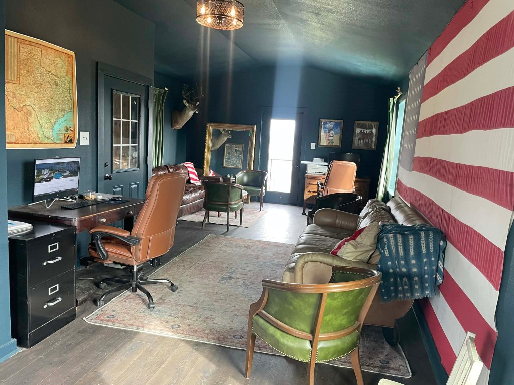 4046 Kurtz Road Sealy, TX 77474 - Photo 23 of 27 Upstairs of the red barn. Has spot for full size bathroom and small kitchen. Was used as home office.