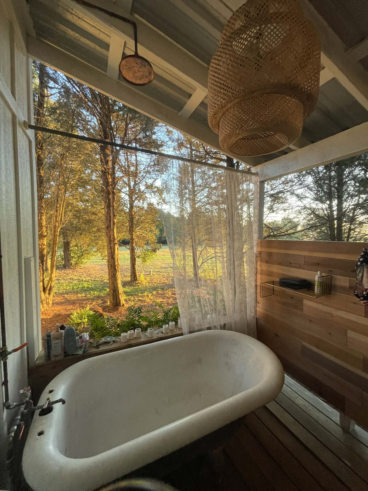 4046 Kurtz Road Sealy, TX 77474 - Photo 10 of 27 Outside bath off master bedroom with tub, shower head, toilet and sink.