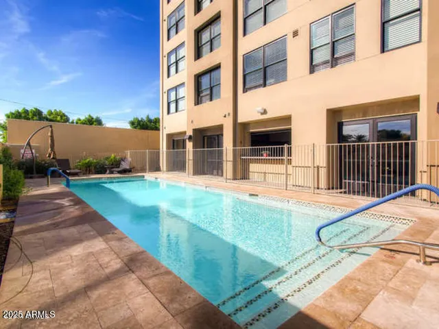 a view of a house with a swimming pool