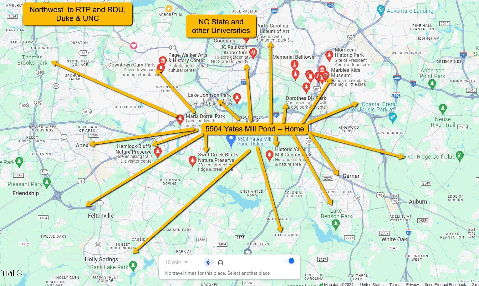 5504 Yates Mill Pond Road Raleigh, NC 27606 - Photo 4 of 56 map png
