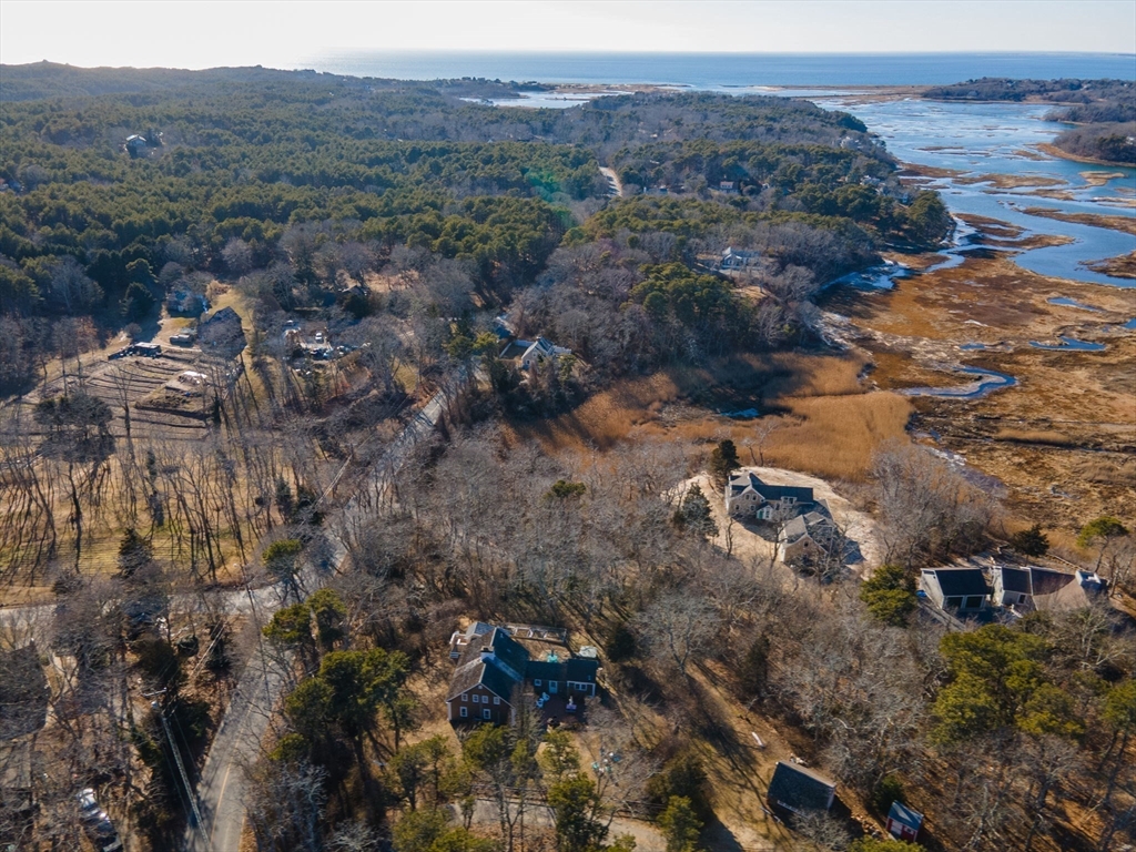 5 Depot Road Truro, MA 02666 - Photo 40 of 42 an aerial view of house with yard and mountain view