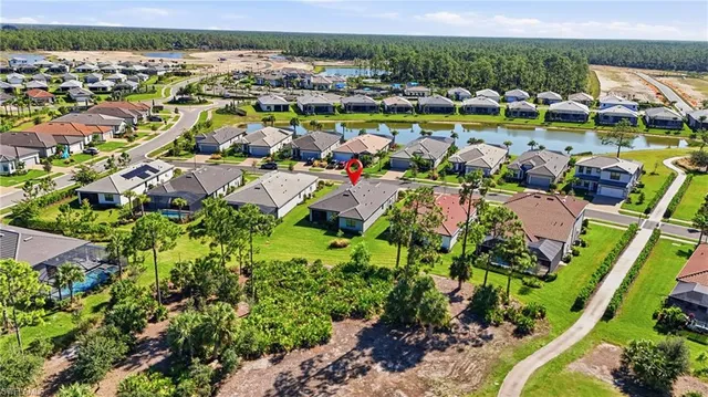 a aerial view of a house