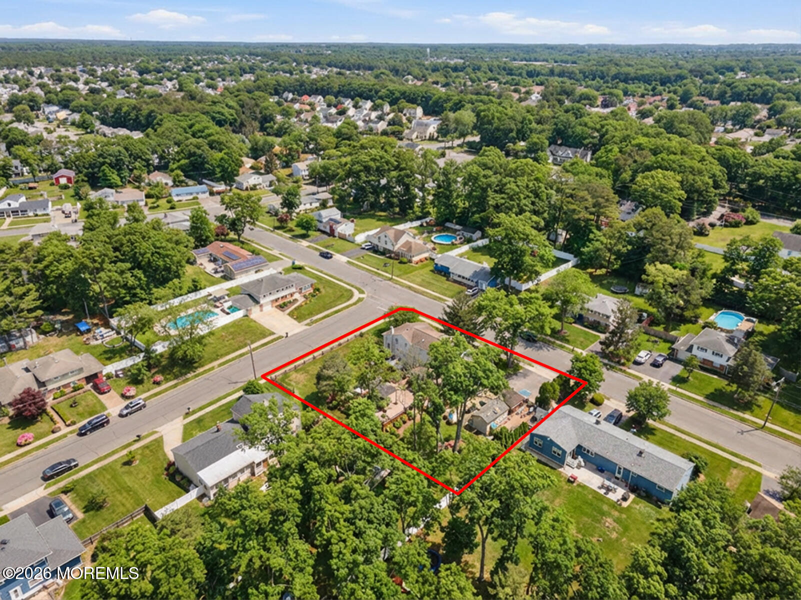 60 Sunset Drive Howell, NJ 07731 - Photo 48 of 56 an aerial view of residential houses with outdoor space
