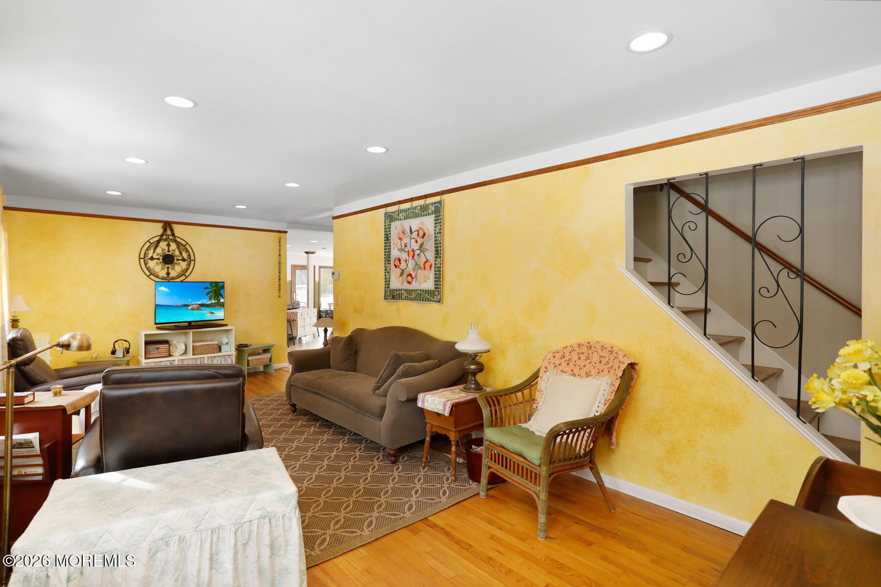 60 Sunset Drive Howell, NJ 07731 - Photo 8 of 56 a living room with fireplace furniture and a large window