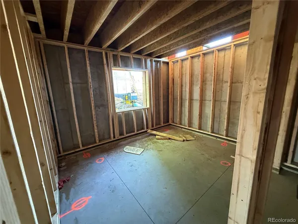 a view of a garage