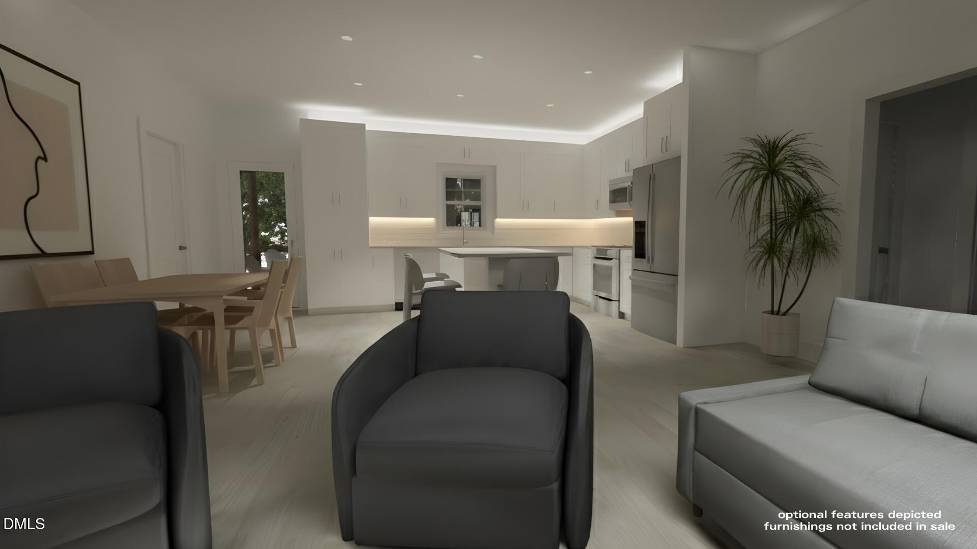 101 Stillwater Lane Roxboro, NC 27574 - Photo 5 of 14 a living room with furniture and a dining room