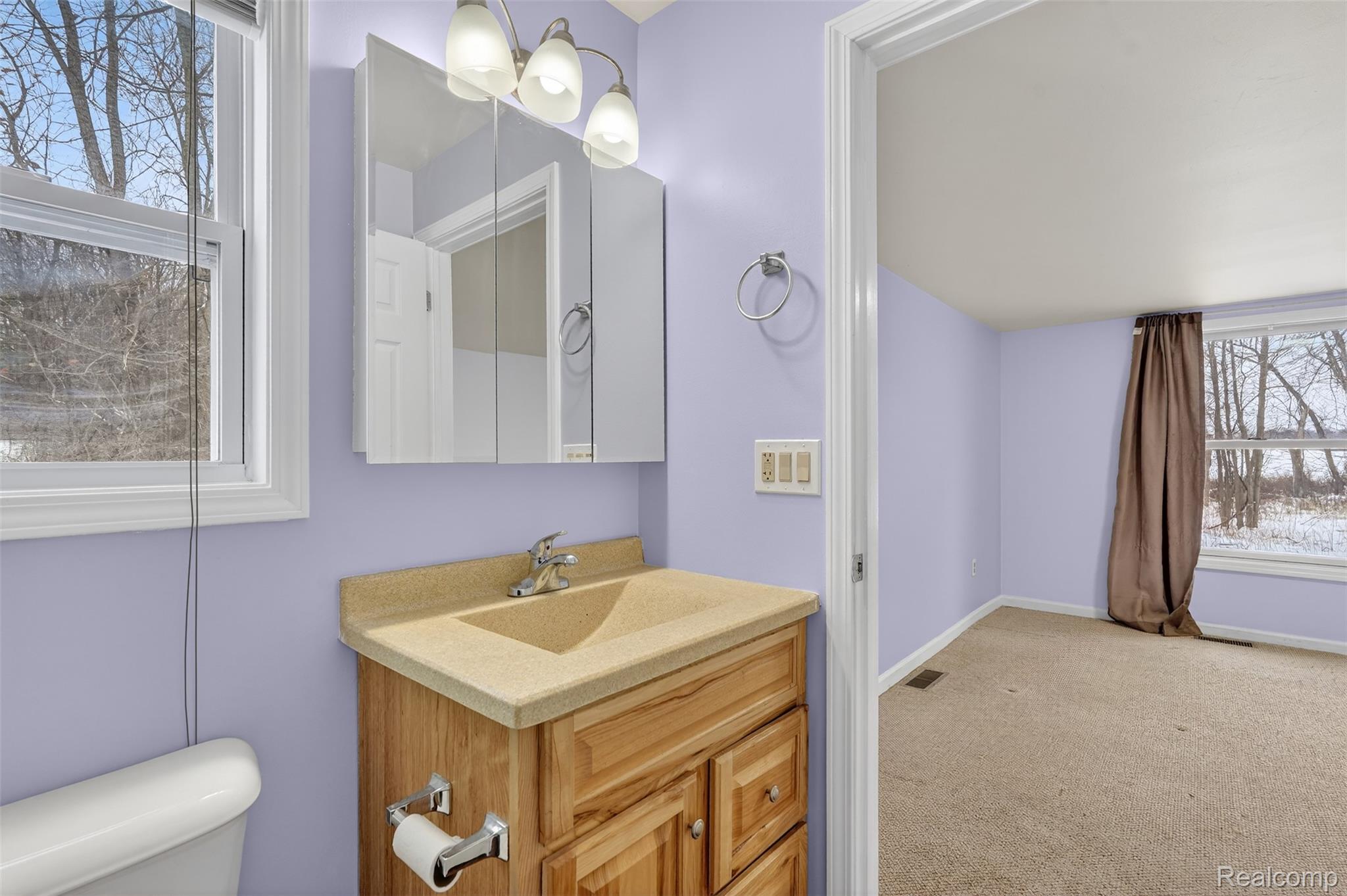 5417 Rensselear Drive Lapeer, MI 48446 - Photo 21 of 41 Bathroom featuring vanity and light carpet