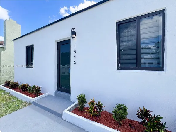 a front view of a house
